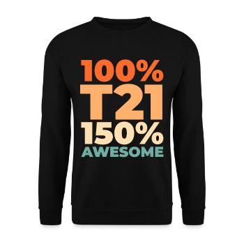 Flugzeug Pilot - Unisex Pullover - Schwarz - Vorne - Alina (178cm) & Michal (187cm)