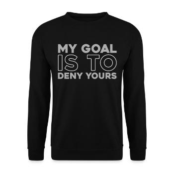Eishockey Torwart - Unisex Pullover - Schwarz - Vorne - Alina (178cm) & Michal (187cm)