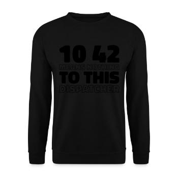 Centre d’opérations du centre de contrôle des appels d’urgence - Sweat-shirt Unisexe - noir - Devant - Alina (178cm) & Michal (187cm)