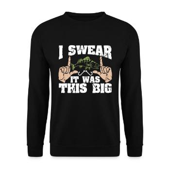 Pêche au doré Je jure que c’était un gros doré - Sweat-shirt Unisexe - noir - Devant - Alina (178cm) & Michal (187cm)