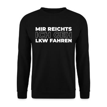 Train Driver Train Driver - Unisex Sweatshirt - black - Front - Alina (178cm) & Michal (187cm)