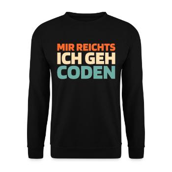 Developer, Coder, Programmer - Unisex Sweatshirt - black - Front - Alina (178cm) & Michal (187cm)