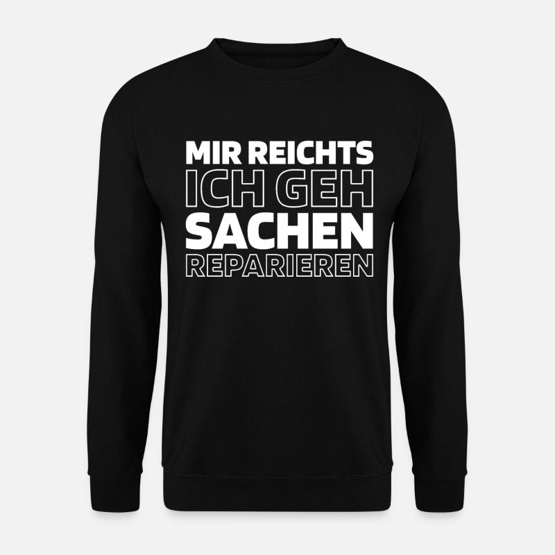 Flugzeug Mechaniker - Unisex Pullover - Schwarz
