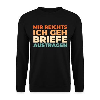 Postman Postman - Unisex Sweatshirt - black - Front - Alina (178cm) & Michal (187cm)