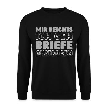 Bibliothécaire J’en ai assez, je vais trier les livres - Sweat-shirt Unisexe - noir - Devant - Alina (178cm) & Michal (187cm)