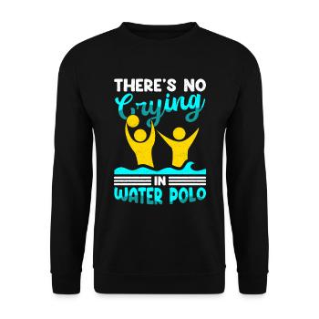 Water polo funny water polo player gift - Unisex Sweatshirt - black - Front - Alina (178cm) & Michal (187cm)