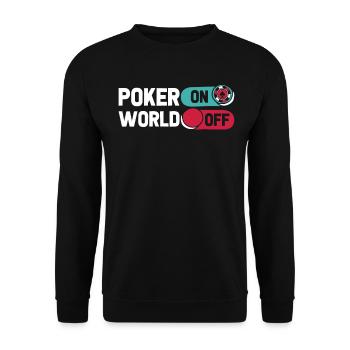 Poker Poker sur World Off - Sweat-shirt Unisexe - noir - Devant - Alina (178cm) & Michal (187cm)