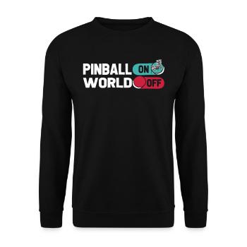 Flipper Flipper On World Off - Sweat-shirt Unisexe - noir - Devant - Alina (178cm) & Michal (187cm)