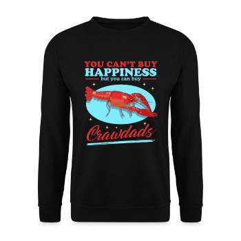 Flusskrebs Edelkrebs Meeresfrüchte Geschenk - Unisex Pullover - Schwarz - Vorne - Alina (178cm) & Michal (187cm)