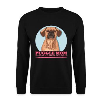 Puggle maman chien propriétaire chien maman cadeau - Sweat-shirt Unisexe - noir - Devant - Alina (178cm) & Michal (187cm)