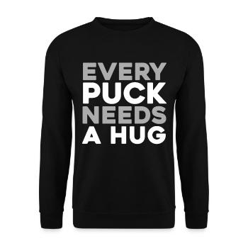 Hockey sur glace gardien de but Puck de gardien de but - Sweat-shirt Unisexe - noir - Devant - Alina (178cm) & Michal (187cm)
