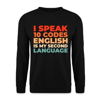 Emergency Call Control Center Operations Center - Unisex Sweatshirt - black - Front - Alina (178cm) & Michal (187cm)