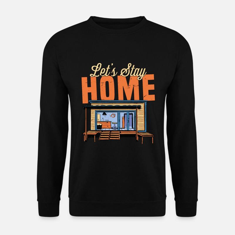 Introverts Let's Stay Home Introverted Introverted - Unisex Pullover - Schwarz