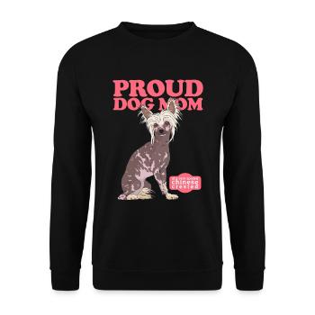 Chinese Crested Mom Crested Dogs Gift - Unisex Sweatshirt - black - Front - Alina (178cm) & Michal (187cm)