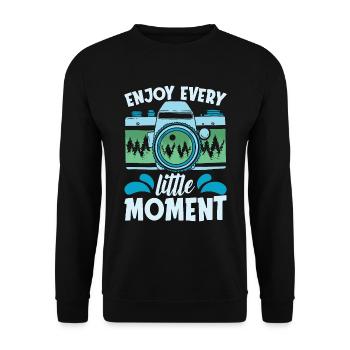 Photographer Enjoy Every Little Moment Photography - Unisex Pullover - Schwarz - Vorne - Alina (178cm) & Michal (187cm)