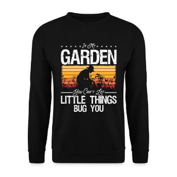 Gardener In My Garden You Can't Let Horticulture - Unisex Sweatshirt - black - Front - Alina (178cm) & Michal (187cm)