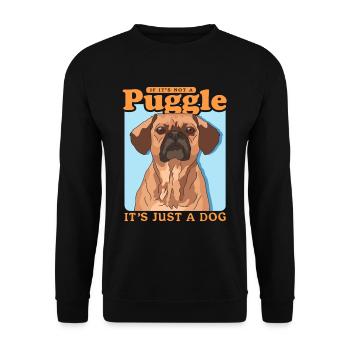 Puggle Dog Owner Cadeau de propriétaire de chien - Sweat-shirt Unisexe - noir - Devant - Alina (178cm) & Michal (187cm)