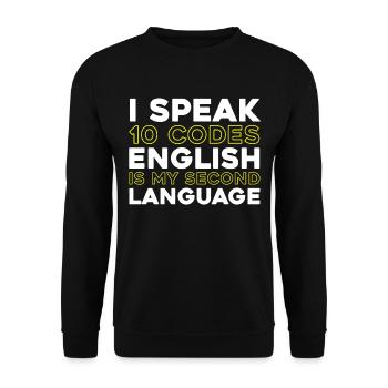Emergency Call Control Center Operations Center - Unisex Sweatshirt - black - Front - Alina (178cm) & Michal (187cm)
