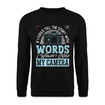 Photographer If I Could Tell The Story Photography - Unisex Pullover - Schwarz - Vorne - Alina (178cm) & Michal (187cm)
