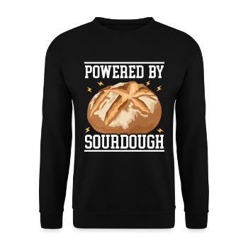 Sourdough Bread Sourdough Breads Baking Gift - Unisex Sweatshirt - black - Front - Alina (178cm) & Michal (187cm)