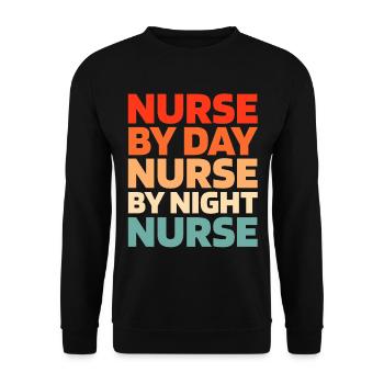Infirmier - Sweat-shirt Unisexe - noir - Devant - Alina (178cm) & Michal (187cm)