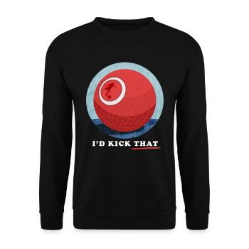 Kickball Kickballer Kickball Cadeau de joueur de kickball - Sweat-shirt Unisexe - noir - Devant - Alina (178cm) & Michal (187cm)