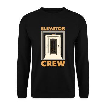 Elevator Elevator - Unisex Sweatshirt - black - Front - Alina (178cm) & Michal (187cm)