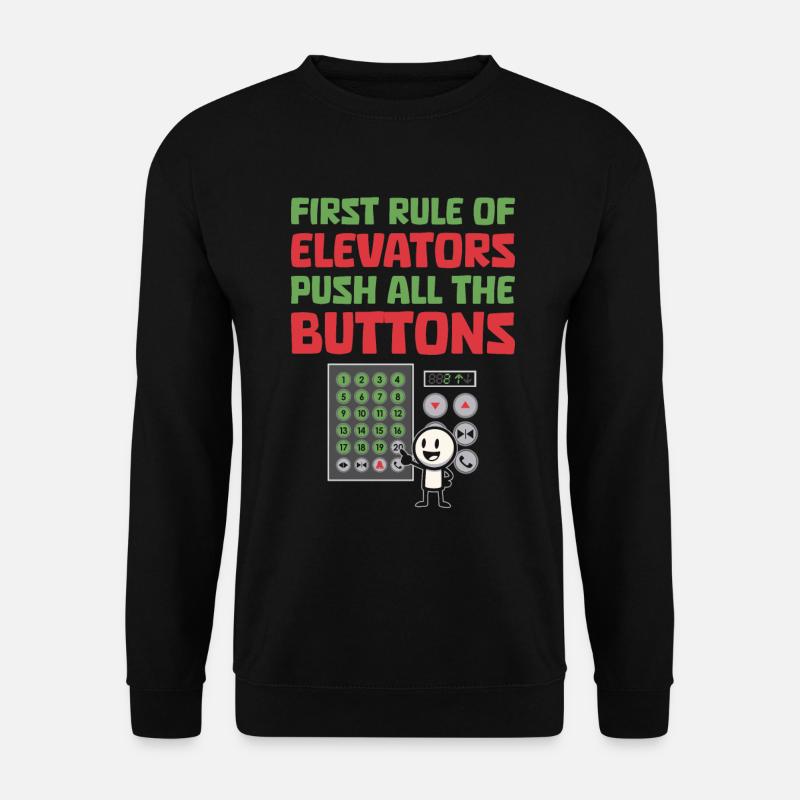 Fahrstuhl Aufzug - Unisex Pullover - Schwarz