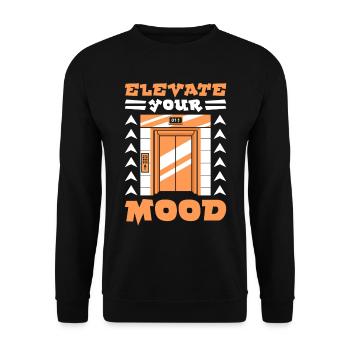 Elevator Elevator - Unisex Sweatshirt - black - Front - Alina (178cm) & Michal (187cm)