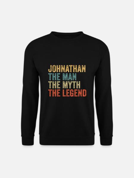 Johnathan the man the myth - Unisex Pullover - Schwarz