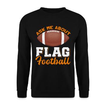 Cadeau de joueur de flag-football - Sweat-shirt Unisexe - noir - Devant - Alina (178cm) & Michal (187cm)