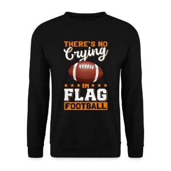 Flag Football Player | Footballer Gift - Unisex Sweatshirt - black - Front - Alina (178cm) & Michal (187cm)