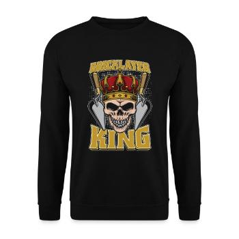 Maurer Roi maçon - Sweat-shirt Unisexe - noir - Devant - Alina (178cm) & Michal (187cm)