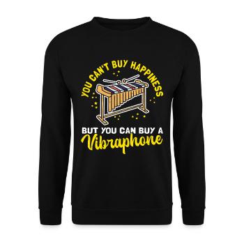 Vibraphone Vibraphone Musicien Cadeau Vibraphoniste - Sweat-shirt Unisexe - noir - Devant - Alina (178cm) & Michal (187cm)