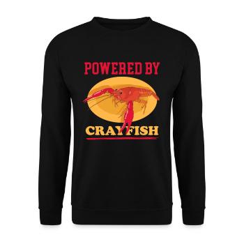 Crayfish Noble Crayfish Seafood Gift - Unisex Sweatshirt - black - Front - Alina (178cm) & Michal (187cm)