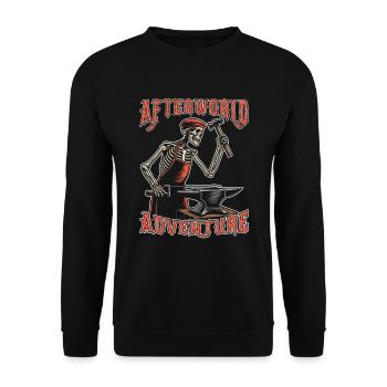 Blacksmith Metalworker Afterworld Adventure - Unisex Sweatshirt - black - Front - Alina (178cm) & Michal (187cm)