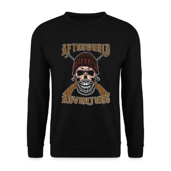Chasse au canard Chasse au canard Aventure dans l’après-monde - Sweat-shirt Unisexe - noir - Devant - Alina (178cm) & Michal (187cm)