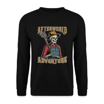 Farmer Farmer Afterworld Adventure - Sweat-shirt Unisexe - noir - Devant - Alina (178cm) & Michal (187cm)