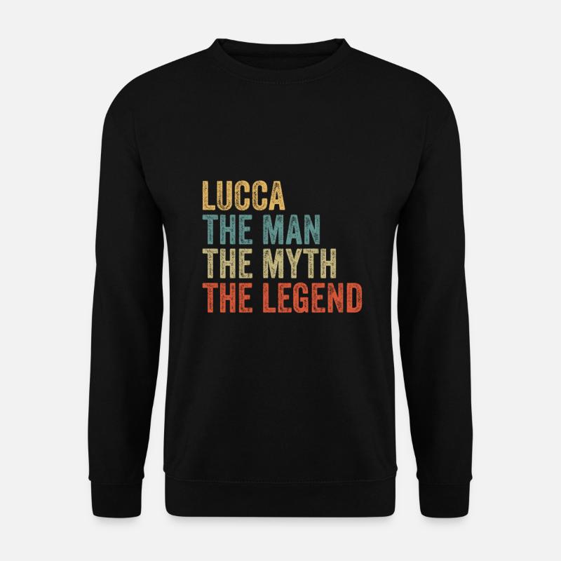 Lucca the man the myth - Unisex Sweatshirt - black