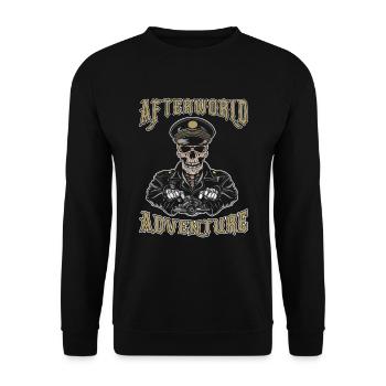 Train Driver Train Driver Afterworld Adventure - Unisex Sweatshirt - black - Front - Alina (178cm) & Michal (187cm)