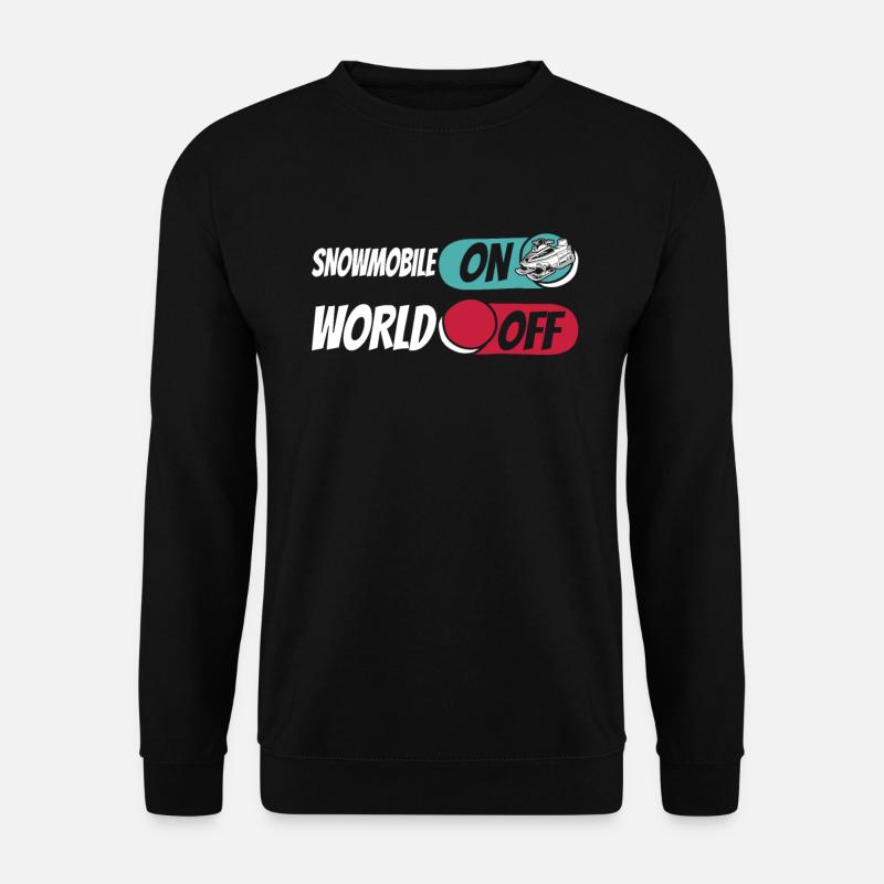 Schneemobil Motorschlitten - Unisex Pullover - Schwarz