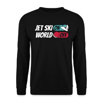 Jet Ski Jet Ski On World Off - Sweat-shirt Unisexe - noir - Devant - Alina (178cm) & Michal (187cm)