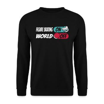 Figure skating figure skater - Unisex Sweatshirt - black - Front - Alina (178cm) & Michal (187cm)