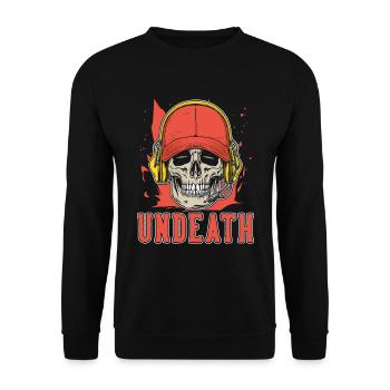 Emergency Call Control Center Operations Center Skeleton - Unisex Sweatshirt - black - Front - Alina (178cm) & Michal (187cm)