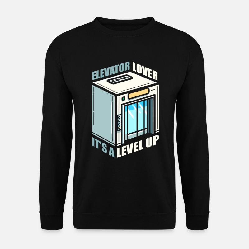 Fahrstuhl Aufzug - Unisex Pullover - Schwarz