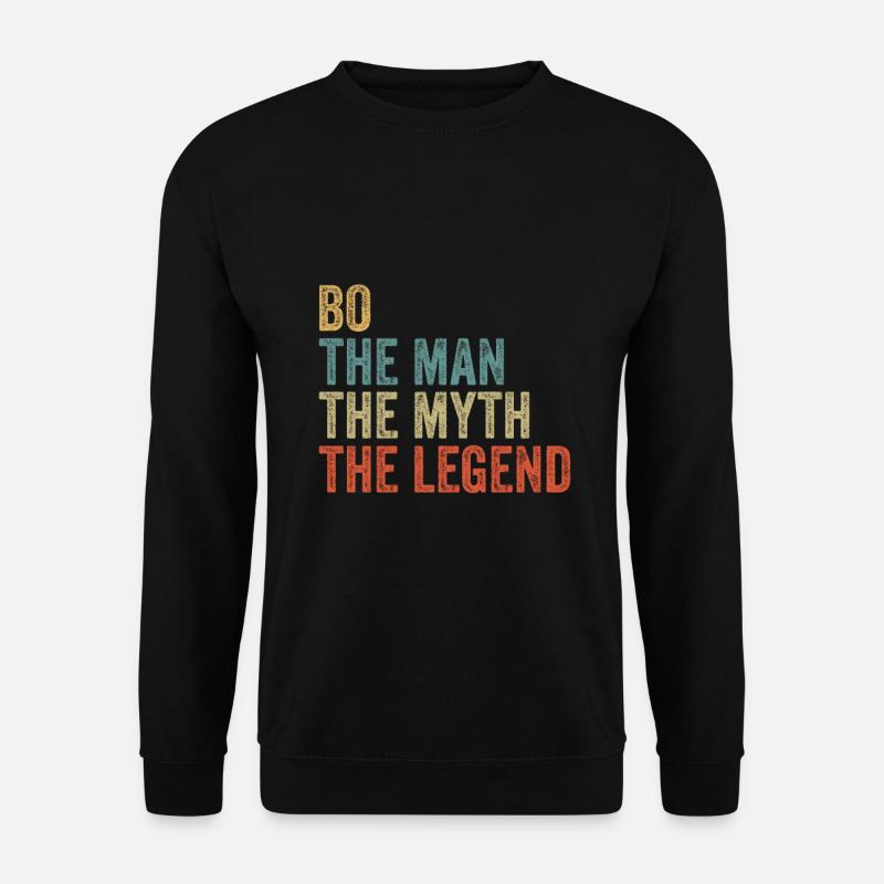 Bo the man the myth - Unisex Sweatshirt - black