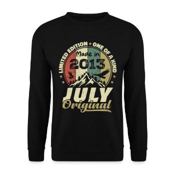 July 2013 Birthday Gift 2013 July 2013 - Unisex Sweatshirt - black - Front - Alina (178cm) & Michal (187cm)
