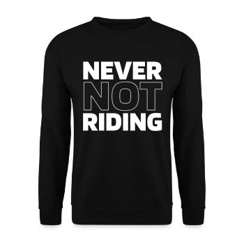 Snowmobile Snowmobile - Unisex Sweatshirt - black - Front - Alina (178cm) & Michal (187cm)
