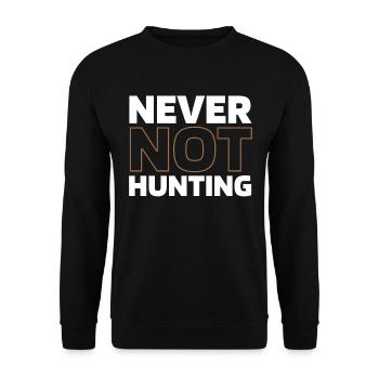 Hunting Hunter Hunting - Unisex Sweatshirt - black - Front - Alina (178cm) & Michal (187cm)