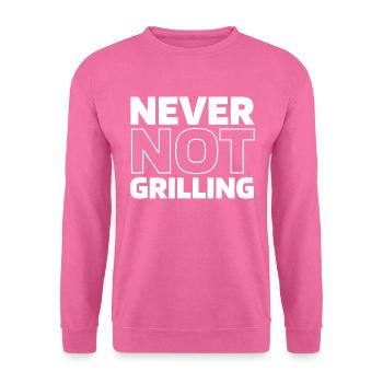Grillades au barbecue - Sweat-shirt Unisexe - rose - Devant
